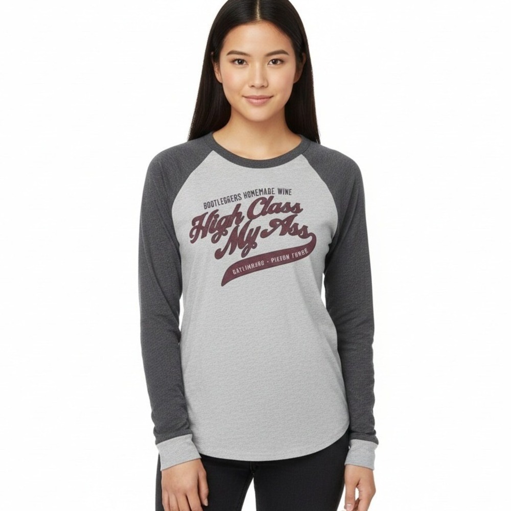 MV Sport Women's Gray Long Sleeve T-shirt Size Large Long‎ Sleeve Graphic Tee